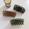 Geating Wave Jak Clips Mulheres Wattle Cor Sólida Cabelo De Cabelo Versátil Titular De Moda Acessórios Verde