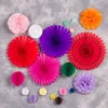 Mexican Party Fiesta Decorations 20pcs/set Tissue Paper Fans Honeycomb Balls For Wedding Birthday Events Festival Party Supplies 211015