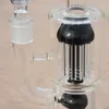 Schwarze transparente Wasserpfeifen, dicker, gebogener Hals, Rauchpfeife, 11,4 Zoll, Pilzform, Glasbongs, Öl-Dab-Rigs, Perkolator, Wasserpfeifen, 14-mm-Innengewinde, mit klarem Kopf, Geschenk