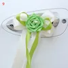 Decorative Flowers & Wreaths 1pc Door Handles Beautiful Party Festival Supplies Rearview Flower Wedding Car Decoration