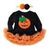 vestido de calabaza para bebé