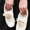 Moda aksesuarları inci rhinestone ayakkabı bağcığı tokaları rahat tuval ayakkabılar charms süslemeleri
