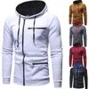 Slim Zipper Hommes Casual Cardigan Hoodies Automne Polaire À Capuche Sweats Hiver Running Vestes Sportswear S-3XL 211014