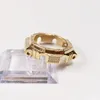 Bandes de montre Diamond Ga2110 Toutes les accessoires de remplacement de la lunette en métal GA-2110/2100 Sliver Gold