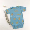 Super Lovely and Quality ! Baby Unisex Cartoon Romper Short Sleeve For Summer Infant Born Gift Brand Design 210619