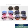 Lunettes de soleil marque à la mode sans monture Logo personnalisé UV400 lunettes de soleil polarisées pour femmes AS0441