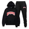 Modemärke backwoods mens set fleece hoodie pant tjock varm tracksuit sportkläder huva spår kostymer manlig trackdräkt 220114