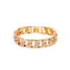 bracelet à chaîne épaisse ins avec les vents d'argent large bracelet en diamant flash rouge net vague de bracelets cool de la rue