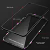 Fashion Slim Slim Métal Magnétic Téléphone mobile Cas de téléphone pour Samsung Galaxy S21 Ultra Plus HD Trempe double face en verre trempé coquille coquille 360 ​​couvre-corps complet