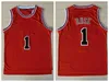 Vintage Herren Jugend Kinder Classic Mesh 1 Derrick Rose CHICAGOan Basketballtrikot authentisch genäht 23 North Carolina Michael Retro Trikots