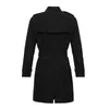 Burbee Solid Color Heren Trench Coats Spring en Autumn Winter Classic Fashion Medium Lengte Windscheiding Grote maatjas