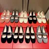 Sapatos femininos couro envernizado strass fivela mary jane quadrado único outono cabeça redonda rasa plana ballet colher de alta qualidade tamanho 34-41 camurça brilhante faculdade