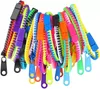 DHL Fidget Braccialetti Giocattoli Bracciale con cerniera per feste 7,5 pollici Giocattolo sensoriale Neon Color Amicizia per bambini Adulti