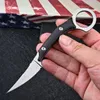 Nieuw Vast Blade Rechte Mes D2 Wit / Zwart Steen Wash Messen Volledige Tang G10 Handvat Survival Tactical Messen met Kydex