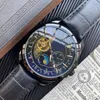 새로운 최고 유명 브랜드 워치 남성 자동 고품질 시계 가죽 스트랩 남성 기계식 Orologio di lusso wristwatch226g