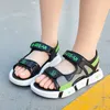 2021 Summer New Soft Non-Slip Beach Shoes Open Children's Sandals Wild Boys Girls Student Kids Shoes X0703