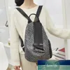 Novo estilo coreano de couro genuíno de couro vintage mochila feminina de moda feminina versátil contraste colorido backpack