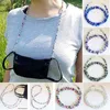 Free DHL Glasses Extension Lanyard Face Masks Safety Rest Ear Holder Rope 5 Styles Colorful Beaded String for Mask Anti-loss Straps DAS405