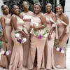 Modest Bridesmaid Dresses with Mismatched Wedding Maid of Honor Gowns Women Party Formal Wear 2022 Fall High Split