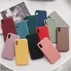 Ultra Slim Candy Färger Telefon Väskor Mjuk TPU Skydd till iPhone 12 11 Pro Max XS XR X PLUS HUAWEI MATE 20