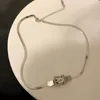 Чокерс Классический часы пряжка титановый стальной ожерелье -ожерелье женская модная ювелирные украшения готика сексуальная клавиля