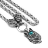 Pendentif Colliers Wolf Collier Hommes Bijoux Norse Viking Chaîne en acier inoxydable296L