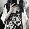 BiggOrange Harajuku T Shirt Aesthetic Gothic Punk cartoon Short Sleeve O Neck Top Summer Loose Oversize Streetwear Tshirt 210722