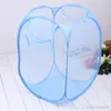 Foldable Mesh Laundry Basket Pop Up Dirty Clothes Washing Laundry Baskets Bin Hamper Storage Bag Organizer Home Storage Supplies XDH1234