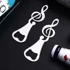 Music Note Bottle Opender Wedding Stackless en acier en acier ouvre-bière Restaurant Bar outils de cuisine Gadgets Gadgets en gros RRD7520