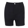 YICIYA Black Casual Corduroy Shorts Women Harajuku Korean Elastic High Waist Short Pants Ugly Letter Summer Women 210306