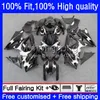 Injection Mold Fairings For SUZUKI Silver flames GSXR 1000 CC 1000CC 2007-2008 Bodys 27No.18 GSX-R1000 GSXR1000 K7 07 08 GSXR-1000 GSXR1000CC 2007 2008 OEM Bodywork