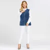 Lih Hua Kvinnors Vest Plus Storlek Casual Denim Stockinet Hög Flexibilitet Jeans 210915