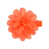 2 pezzi/lottp vendita calda fiori di chiffon con clip per ragazze bambini 2.4 pollici belle forcine accessori per capelli fatti a mano fai da te