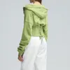 Women Lace Up Corset Hoodie Spring Autumn High Waist Tunic Hooded Sweatshirt Tracksuit High Street 201211AVI1