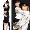 Родители и детские капюшоны, дамы хип -хоп уличная одежда, повседневная женская модная крыла, женские семейные пуловерные пальто 201203