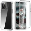 Dla iPhone'a 12 Case Case 360 ​​Pełne etui na telefony komórkowe Dual Warstwa Osłona ochronna wbudowany ekran Kompatybilny z Samsung S21 Ultra