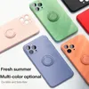 Ultra-thin Silicone Magnetic Phone Case For iPhone 12 11 Pro SE XS max XR X 8 7 6 Plus Ring Bracket Cover