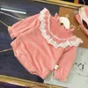 Весна осень высокого и качества Новый 2021 Baby Fashion Baby двусторонний плюс бархат с длинными рукавами one-piece 1230m010