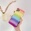 Модный градиент Rainbow Phone Case для iPhone11 11Pro SE XR XS X XS MAX 7 8 плюс силиконовый телефон задняя крышка телефона мягкая оболочка