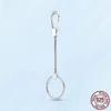 2021 HOT S925 Sterling Silver Moments Small Bag Charm Holder Key Ring fit Pandora Jewelry Making Gift With Original Box