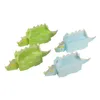 10pcs 3D bonbons boîte dinosaure forme emballage pour garçons fête d'anniversaire déco bébé douche papier coffrets cadeaux 1er dino fête fournitures Y0730