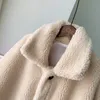 Winter Verdicken Warme Teddy Pelz Jacke Mantel Frauen Casual Mode Lamm Faux Pelz Mantel Flauschigen Gemütliche Lose Oberbekleidung Weibliche 211007