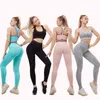 LANTECH femmes Gym Yoga Compression sans couture pantalon sport levage extensible taille haute athlétique Fitness Leggings Activewear pantalon H1221