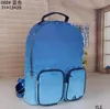 Homens de couro genuíno de alta capacidade mulheres outdoor esporte mochila bolsas de ombro bolsa bolsa de bolsa de corpo cosmético saco de cosméticos telefone celular bolso carteiras moedas l701