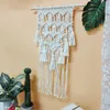 Gewebter Wandbehang, Bohemian-Stil, handgefertigt, schick, Heimdekoration, für Hochzeit, Wohnung, Schlafzimmer, Wohnzimmer, Quaste JJF11353