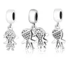 Mooie 100% 925 Sterling Zilver Kinderen Jongen Meisje Dangle Charms Kralen Fit Originele Pandora Charms Armband DIY Sieraden Maken Q0531