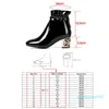 Boots Black Pleated Ankle For Women High Heels Ladies Autumn Winter Short Party Shoes Woman White Plus Size