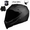 Мотоциклетные шлемы Коврики Черный Двойной спортивный внедорожный шлем Байк ATV Сертифицированный DOT M Синий Анфас Casco для Moto1529130