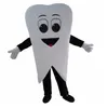 Costume de mascotte de dents blanches d'Halloween de haute qualité personnaliser le personnage de thème d'anime de dessin animé taille adulte Carnaval Noël tenue de fête en plein air