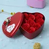 Romantische Seifenblumen-Geschenkbox, Mitbringsel, 9 Rosen, Blumen, duftender Badekörper, Blütenblatt, Schaum, künstliche Blumen, Valentinstagsgeschenke